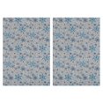 thumbnail image 1 of 2 Pcs Funny Kitchen Towels,Blue Christmas Snowflake Pattern Microfiber Dish Towels,Kitchen Tea Towels,Kitchen Towel Set (18" X 26"), 1 of 7
