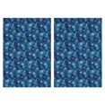 thumbnail image 1 of 2 Pcs Funny Kitchen Towels,Blue Christmas Snowflake Pattern Microfiber Dish Towels,Kitchen Tea Towels,Kitchen Towel Set (18" X 26"), 1 of 7