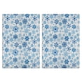 thumbnail image 1 of 2 Pcs Funny Kitchen Towels,Blue Christmas Snowflake Pattern Microfiber Dish Towels,Kitchen Tea Towels,Kitchen Towel Set (18" X 26"), 1 of 7