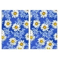 thumbnail image 1 of 2 Pcs Funny Kitchen Towels,Blue Daisy Flower Lightblue Petals Pattern Microfiber Dish Towels,Kitchen Tea Towels,Kitchen Towel Set (18" X 26"), 1 of 7