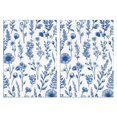 thumbnail image 1 of 2 Pcs Funny Kitchen Towels,Blue Floral Pattern Microfiber Dish Towels,Kitchen Tea Towels,Kitchen Towel Set (18" X 26"), 1 of 3
