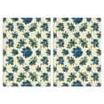 thumbnail image 1 of 2 Pcs Funny Kitchen Towels,Blue Floral Pattern Microfiber Dish Towels,Kitchen Tea Towels,Kitchen Towel Set (18" X 26"), 1 of 3