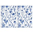 thumbnail image 1 of 2 Pcs Funny Kitchen Towels,Blue Floral Pattern Microfiber Dish Towels,Kitchen Tea Towels,Kitchen Towel Set (18" X 26"), 1 of 3