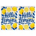 thumbnail image 1 of 2 Pcs Funny Kitchen Towels,Blue Lemon Microfiber Dish Towels,Kitchen Tea Towels,Kitchen Towel Set (18" X 26"), 1 of 3