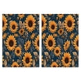 thumbnail image 1 of 2 Pcs Funny Kitchen Towels,Blue Sunflower Golden Leaf Pattern Microfiber Dish Towels,Kitchen Tea Towels,Kitchen Towel Set (18" X 26"), 1 of 7