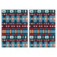 thumbnail image 1 of 2 Pcs Funny Kitchen Towels,Blue and Orange Geometric Boho Pattern Microfiber Dish Towels,Kitchen Tea Towels,Kitchen Towel Set (18" X 26"), 1 of 7