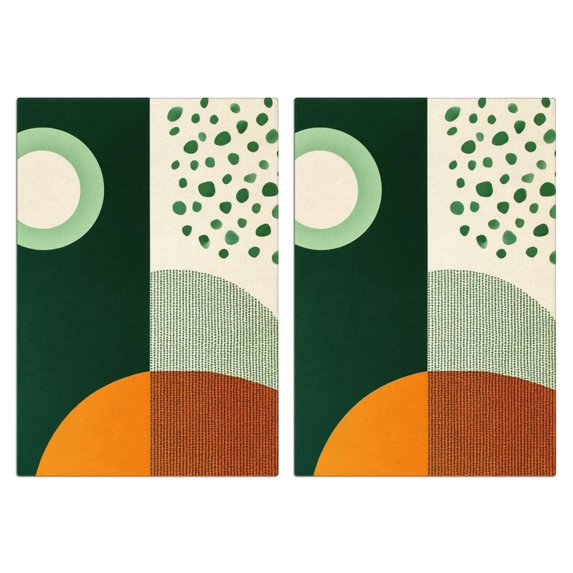 2 Pcs Funny Kitchen Towels,Boho Abstract Art Microfiber Dish Towels,Kitchen Tea Towels,Kitchen Towel Set (18" X 26")