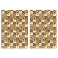thumbnail image 1 of 2 Pcs Funny Kitchen Towels,Brown Checker Sunflower Pattern Microfiber Dish Towels,Kitchen Tea Towels,Kitchen Towel Set (18" X 26"), 1 of 7