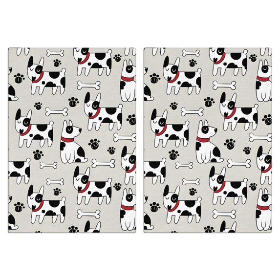 2 Pcs Funny Kitchen Towels,Bulldog Dog Microfiber Dish Towels,Kitchen Tea Towels,Kitchen Towel Set (18" X 26")