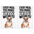 thumbnail image 1 of 2 Pcs Funny Kitchen Towels,Bulldog Every Meal You Make Microfiber Dish Towels,Kitchen Tea Towels,Kitchen Towel Set (18" X 26"), 1 of 3