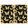 thumbnail image 1 of 2 Pcs Funny Kitchen Towels,Butterflies Sunflowers Microfiber Dish Towels,Kitchen Tea Towels,Kitchen Towel Set (18" X 26"), 1 of 3