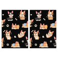 thumbnail image 1 of 2 Pcs Funny Kitchen Towels,Cartoon Corgi Dog and Footprints Microfiber Dish Towels,Kitchen Tea Towels,Kitchen Towel Set (18" X 26"), 1 of 3