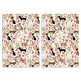 thumbnail image 1 of 2 Pcs Funny Kitchen Towels,Chihuahua and Flower Florals Microfiber Dish Towels,Kitchen Tea Towels,Kitchen Towel Set (18" X 26"), 1 of 3