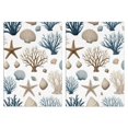 thumbnail image 1 of 2 Pcs Funny Kitchen Towels,Coastal Coral Starfish Microfiber Dish Towels,Kitchen Tea Towels,Kitchen Towel Set (18" X 26"), 1 of 3