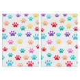 thumbnail image 1 of 2 Pcs Funny Kitchen Towels,Colorful Dog Paw Footprint Microfiber Dish Towels,Kitchen Tea Towels,Kitchen Towel Set (18" X 26"), 1 of 3