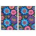 thumbnail image 1 of 2 Pcs Funny Kitchen Towels,Colorful Floral Pattern Microfiber Dish Towels,Kitchen Tea Towels,Kitchen Towel Set (18" X 26"), 1 of 3