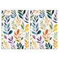 thumbnail image 1 of 2 Pcs Funny Kitchen Towels,Colorful Leaves Pattern Microfiber Dish Towels,Kitchen Tea Towels,Kitchen Towel Set (18" X 26"), 1 of 3