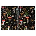 thumbnail image 1 of 2 Pcs Funny Kitchen Towels,Colorful Mushroom Leaf Black Pattern Microfiber Dish Towels,Kitchen Tea Towels,Kitchen Towel Set (18" X 26"), 1 of 7