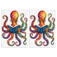 thumbnail image 1 of 2 Pcs Funny Kitchen Towels,Colorful Octopus Reading Book Microfiber Dish Towels,Kitchen Tea Towels,Kitchen Towel Set (18" X 26"), 1 of 3