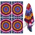 thumbnail image 1 of 2 Pcs Funny Kitchen Towels,Colorful Tie Dye Mandala Pattern Microfiber Dish Towels,Kitchen Tea Towels,Kitchen Towel Set (18" X 26"), 1 of 7