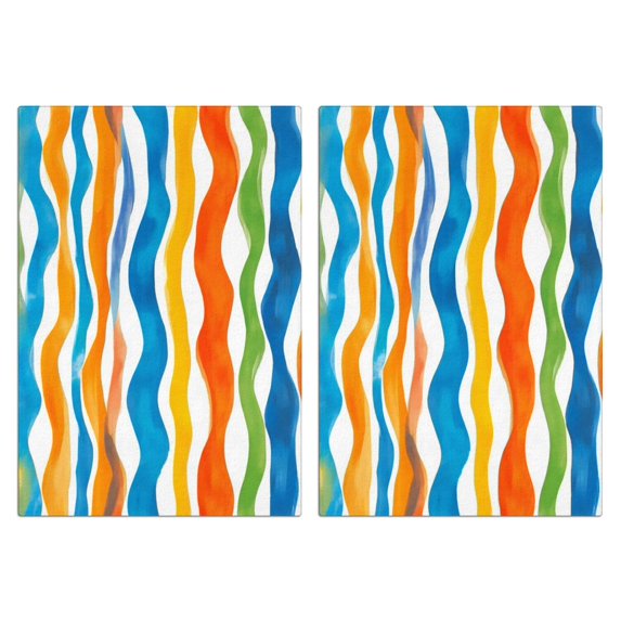 2 Pcs Funny Kitchen Towels,Colorful and Grey Abstract Art Artwork Microfiber Dish Towels,Kitchen Tea Towels,Kitchen Towel Set (18" X 26")