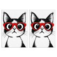 thumbnail image 1 of 2 Pcs Funny Kitchen Towels,Cute Cat Microfiber Dish Towels,Kitchen Tea Towels,Kitchen Towel Set (18" X 26"), 1 of 3