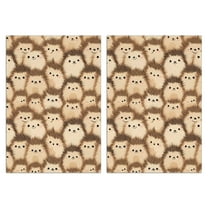 2 Pcs Funny Kitchen Towels,Cute Hedgehog Pattern Microfiber Dish Towels,Kitchen Tea Towels,Kitchen Towel Set (18" X 26")