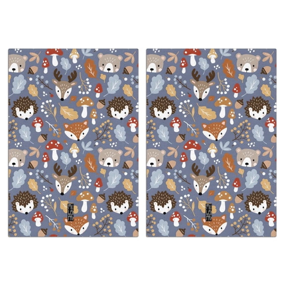 2 Pcs Funny Kitchen Towels,Cute Hedgehogs and Forest Animals Pattern Microfiber Dish Towels,Kitchen Tea Towels,Kitchen Towel Set (18" X 26")