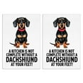 thumbnail image 1 of 2 Pcs Funny Kitchen Towels,Dachshund Kitchen Quote Microfiber Dish Towels,Kitchen Tea Towels,Kitchen Towel Set (18" X 26"), 1 of 3