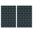thumbnail image 1 of 2 Pcs Funny Kitchen Towels,Dark Blue Christmas Tree Pattern Microfiber Dish Towels,Kitchen Tea Towels,Kitchen Towel Set (18" X 26"), 1 of 7