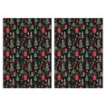 thumbnail image 1 of 2 Pcs Funny Kitchen Towels,Dark Christmas Tree and Gift Pattern Microfiber Dish Towels,Kitchen Tea Towels,Kitchen Towel Set (18" X 26"), 1 of 7