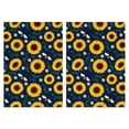 thumbnail image 1 of 2 Pcs Funny Kitchen Towels,DarkBlue Sunflower Bee Pattern Microfiber Dish Towels,Kitchen Tea Towels,Kitchen Towel Set (18" X 26"), 1 of 7