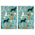 thumbnail image 1 of 2 Pcs Funny Kitchen Towels,Dog Pattern with Floral Background Microfiber Dish Towels,Kitchen Tea Towels,Kitchen Towel Set (18" X 26"), 1 of 3