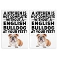 thumbnail image 1 of 2 Pcs Funny Kitchen Towels,English Bulldog Pattern Microfiber Dish Towels,Kitchen Tea Towels,Kitchen Towel Set (18" X 26"), 1 of 3