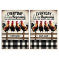 thumbnail image 1 of 2 Pcs Funny Kitchen Towels,Everyday Is a New Beginning Chickens Microfiber Dish Towels,Kitchen Tea Towels,Kitchen Towel Set (18" X 26"), 1 of 3