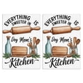 thumbnail image 1 of 2 Pcs Funny Kitchen Towels,Everything Sweeter in Dog Mom's Kitchen Microfiber Dish Towels,Kitchen Tea Towels,Kitchen Towel Set (18" X 26"), 1 of 3