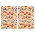 thumbnail image 1 of 2 Pcs Funny Kitchen Towels,Fall Pumpkins and Leaves Pattern Microfiber Dish Towels,Kitchen Tea Towels,Kitchen Towel Set (18" X 26"), 1 of 3