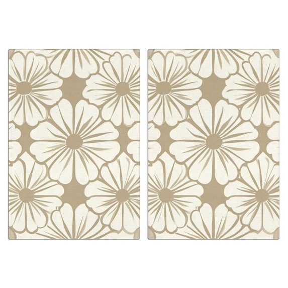 2 Pcs Funny Kitchen Towels,Floral Pattern Microfiber Dish Towels,Kitchen Tea Towels,Kitchen Towel Set (18" X 26")