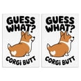thumbnail image 1 of 2 Pcs Funny Kitchen Towels,Funny Kitchen Corgi Butt Microfiber Dish Towels,Kitchen Tea Towels,Kitchen Towel Set (18" X 26"), 1 of 3