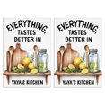 thumbnail image 1 of 2 Pcs Funny Kitchen Towels,Funny Kitchen Quirky Patterns Microfiber Dish Towels,Kitchen Tea Towels,Kitchen Towel Set (18" X 26"), 1 of 3