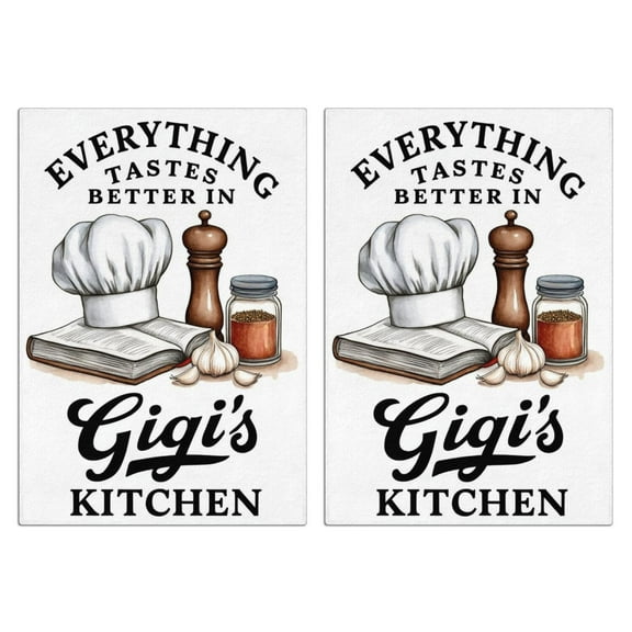 2 Pcs Funny Kitchen Towels,Funny Kitchen Quirky Patterns Microfiber Dish Towels,Kitchen Tea Towels,Kitchen Towel Set (18" X 26")