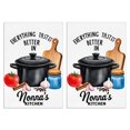 thumbnail image 1 of 2 Pcs Funny Kitchen Towels,Funny Kitchen Quirky Patterns Microfiber Dish Towels,Kitchen Tea Towels,Kitchen Towel Set (18" X 26"), 1 of 3