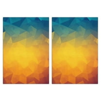 2 Pcs Funny Kitchen Towels,Geometric Gradient Microfiber Dish Towels,Kitchen Tea Towels,Kitchen Towel Set (18" X 26")