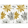 thumbnail image 1 of 2 Pcs Funny Kitchen Towels,Gold and Gray Flowers Microfiber Dish Towels,Kitchen Tea Towels,Kitchen Towel Set (18" X 26"), 1 of 3