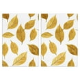 thumbnail image 1 of 2 Pcs Funny Kitchen Towels,Golden Leaves Pattern Microfiber Dish Towels,Kitchen Tea Towels,Kitchen Towel Set (18" X 26"), 1 of 3