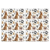 2 Pcs Funny Kitchen Towels,Golden Retriever Microfiber Dish Towels,Kitchen Tea Towels,Kitchen Towel Set (18" X 26")