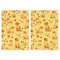 thumbnail image 1 of 2 Pcs Funny Kitchen Towels,Golden Retrievers and Flowers Microfiber Dish Towels,Kitchen Tea Towels,Kitchen Towel Set (18" X 26"), 1 of 3