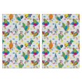 thumbnail image 1 of 2 Pcs Funny Kitchen Towels,Gray Chicken Colorful Rooster Dot Pattern Microfiber Dish Towels,Kitchen Tea Towels,Kitchen Towel Set (18" X 26"), 1 of 7