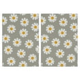 thumbnail image 1 of 2 Pcs Funny Kitchen Towels,Gray Daisy Flower White Blooms Pattern Microfiber Dish Towels,Kitchen Tea Towels,Kitchen Towel Set (18" X 26"), 1 of 7