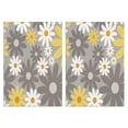 thumbnail image 1 of 2 Pcs Funny Kitchen Towels,Gray Daisy Flower Yellow Blooms Pattern Microfiber Dish Towels,Kitchen Tea Towels,Kitchen Towel Set (18" X 26"), 1 of 7